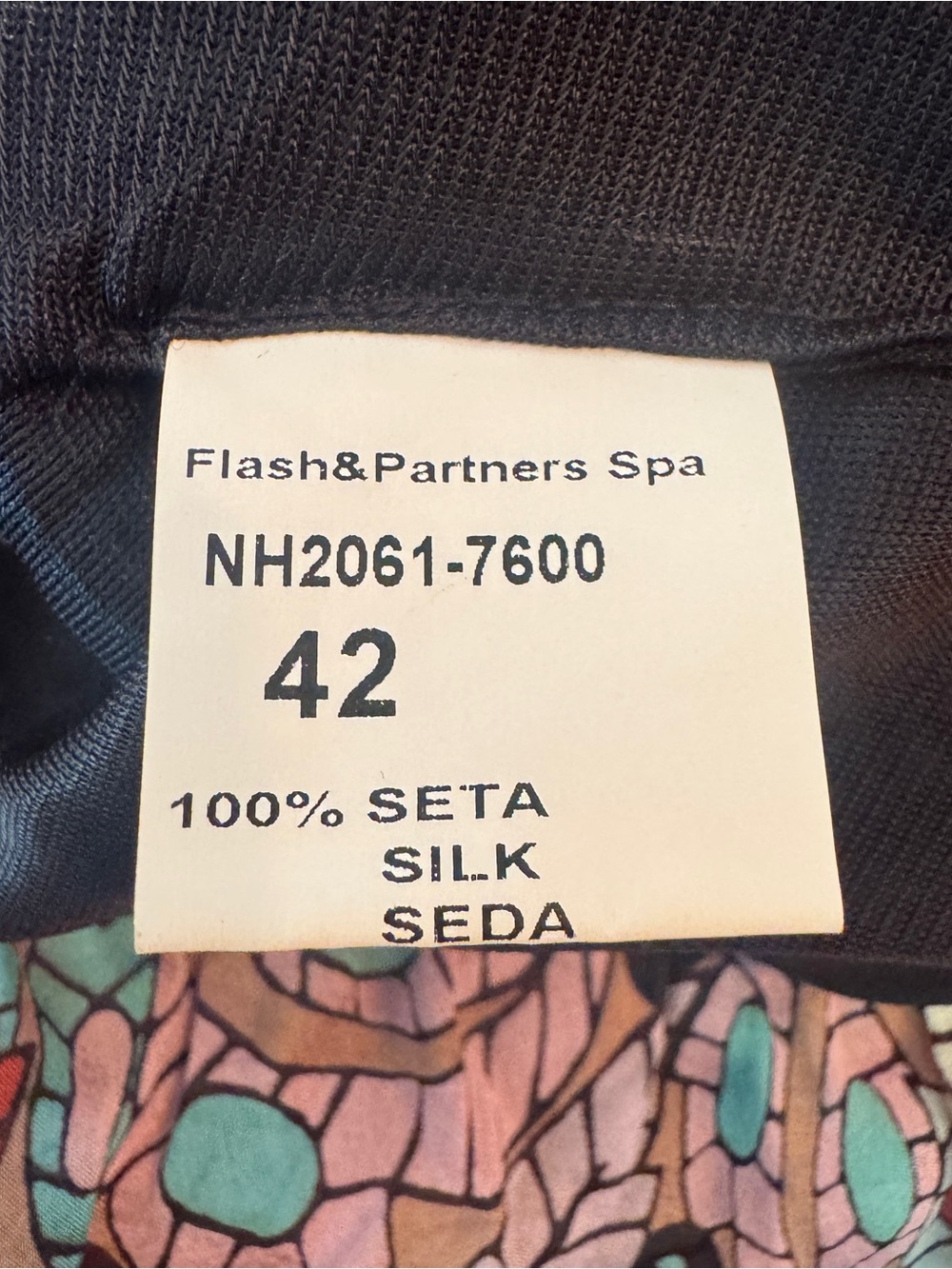 Nolita NYC Silk Handkerchief Dress IT 42 US 6 Made in Italy Mixed Print Boho - Picture 6 of 7